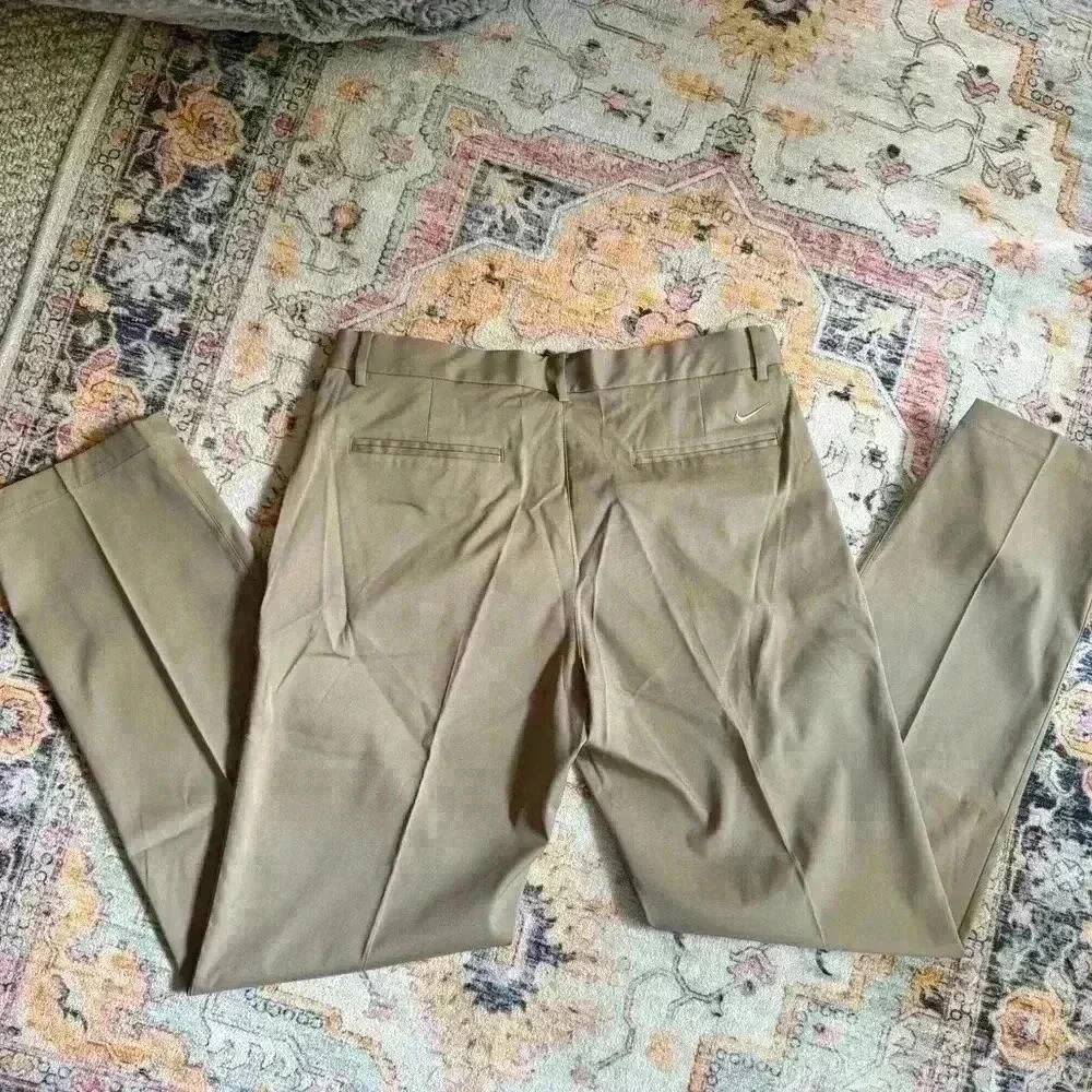 NWT Nike Golf Mens Standard Fit Golf Pants Tan Size 35 -34 Dri-FIT 833194-235 - Picture 6 of 7